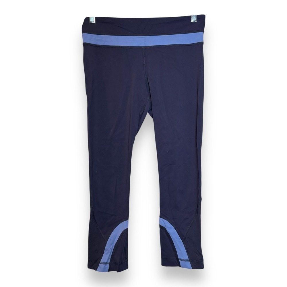 Lululemon Run Inspire Crop Blue Size 6 Women's Yoga Pants